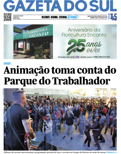 Jornal Gazeta do Sul | 83 -
Ano 82 | 2026-05-04