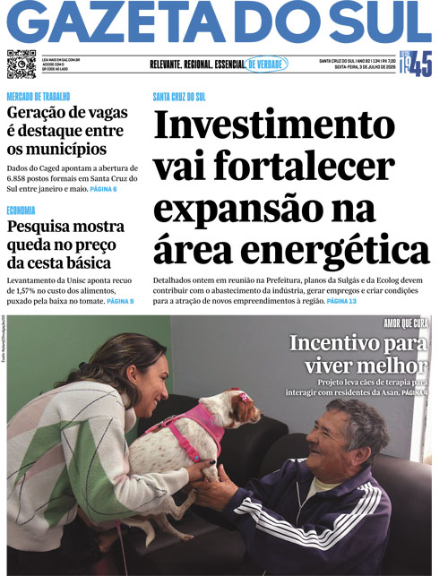 Jornal Gazeta do Sul | 134 -
Ano 82 | 2026-07-03