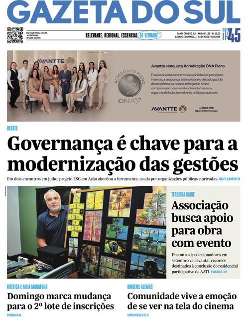 Jornal Gazeta do Sul | 159 -
Ano 82 | 2026-08-01