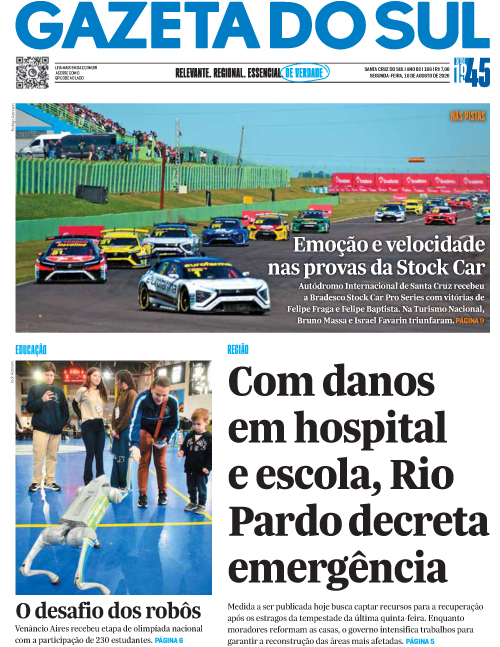 Jornal Gazeta do Sul | 166 -
Ano 82 | 2026-08-10