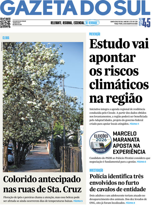 Jornal Gazeta do Sul | 173 -
Ano 82 | 2026-08-18